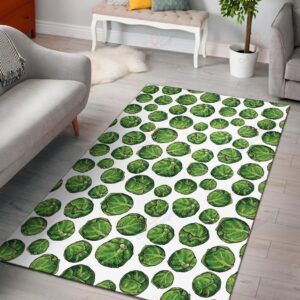 Brussels Sprouts Pattern 2 Rug Sport Decor Gift Floor Decor Living Room Carpet Rug Area Rug - 96855c5792ab