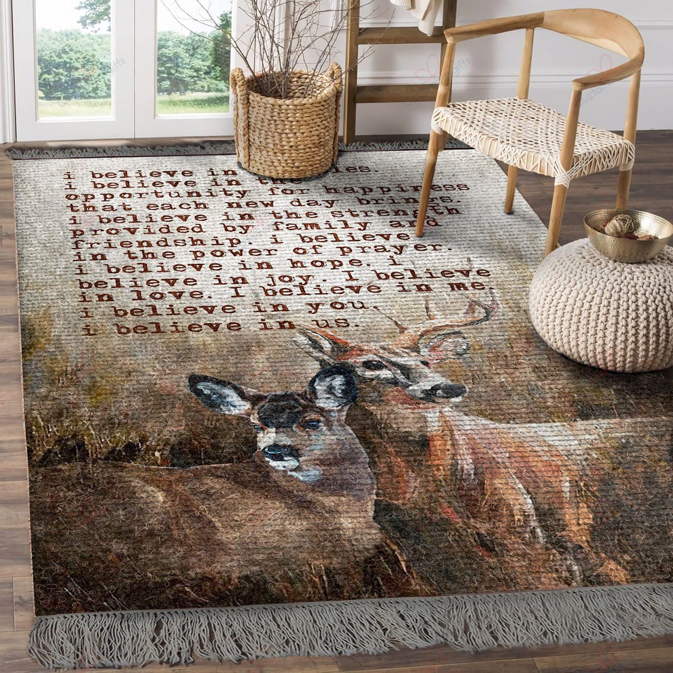 Buck And Doe I Believe In Us Rug Sport Decor Gift Floor Decor Living Room Carpet Rug Area Rug - 42f98b1eb733 Buck And Doe I Believe In Us Rug Sport Decor Gift Floor Decor Living Room Carpet Rug Area Rug - 42f98b1eb733
