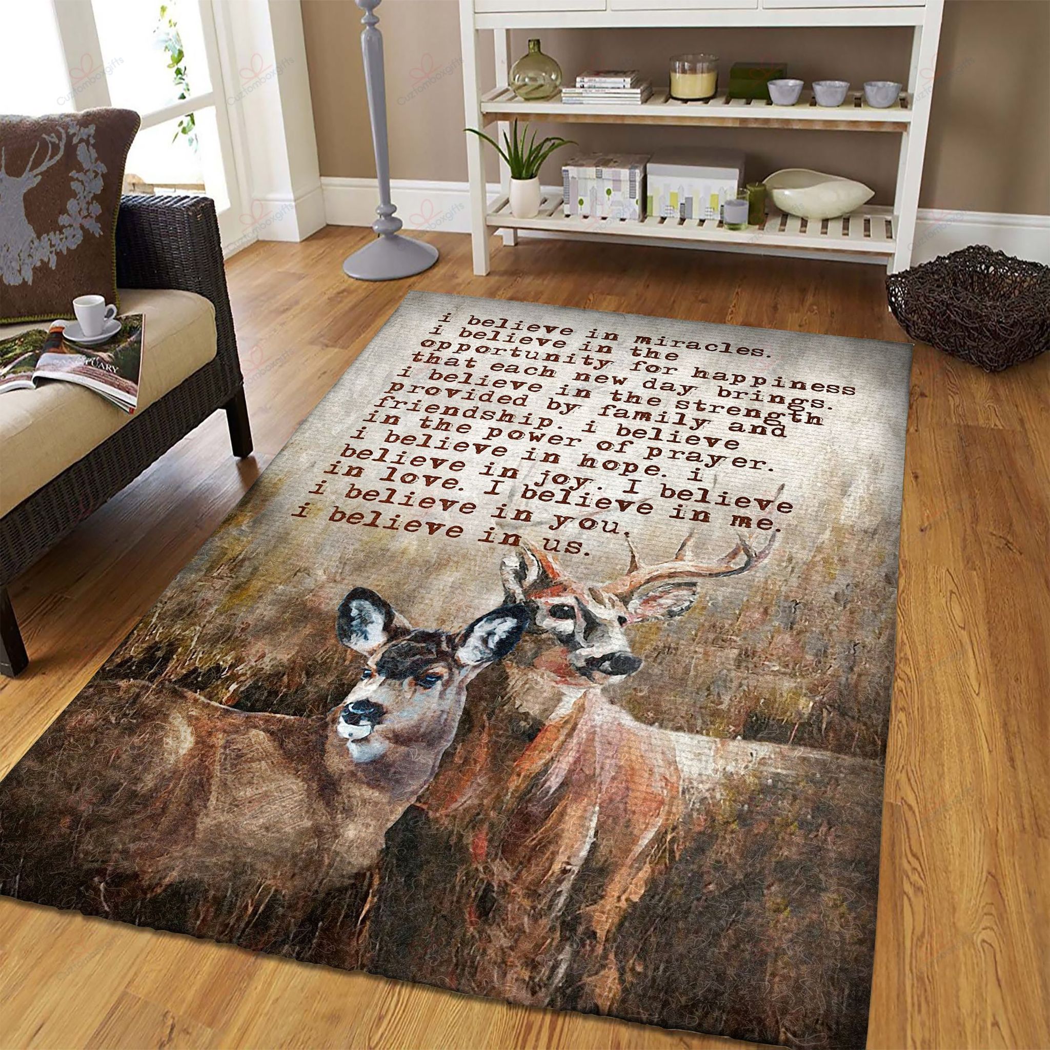 Buck And Doe I Believe In Us Rug Sport Decor Gift Floor Decor Living Room Carpet Rug Area Rug - a1ab4c8a4c5e Buck And Doe I Believe In Us Rug Sport Decor Gift Floor Decor Living Room Carpet Rug Area Rug - a1ab4c8a4c5e