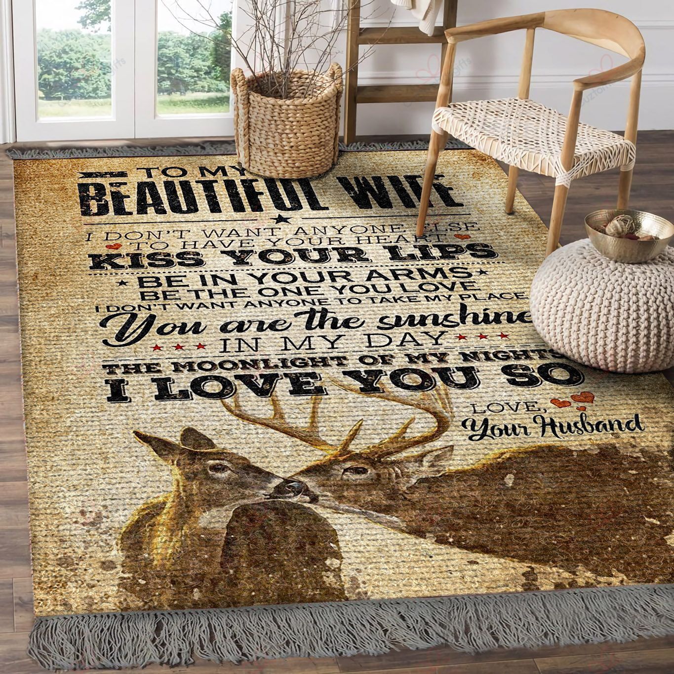 Buck And Doe I Love You So Rug Sport Decor Gift Floor Decor Living Room Carpet Rug Area Rug - 3a35d822054c Buck And Doe I Love You So Rug Sport Decor Gift Floor Decor Living Room Carpet Rug Area Rug - 3a35d822054c