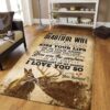 Buck And Doe I Love You So Rug Sport Decor Gift Floor Decor Living Room Carpet Rug Area Rug - 4708c6aa84c3