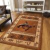Bucking Bronco Rider Western Rug Sport Decor Gift Floor Decor Living Room Carpet Rug Area Rug - 9a8945e3b948