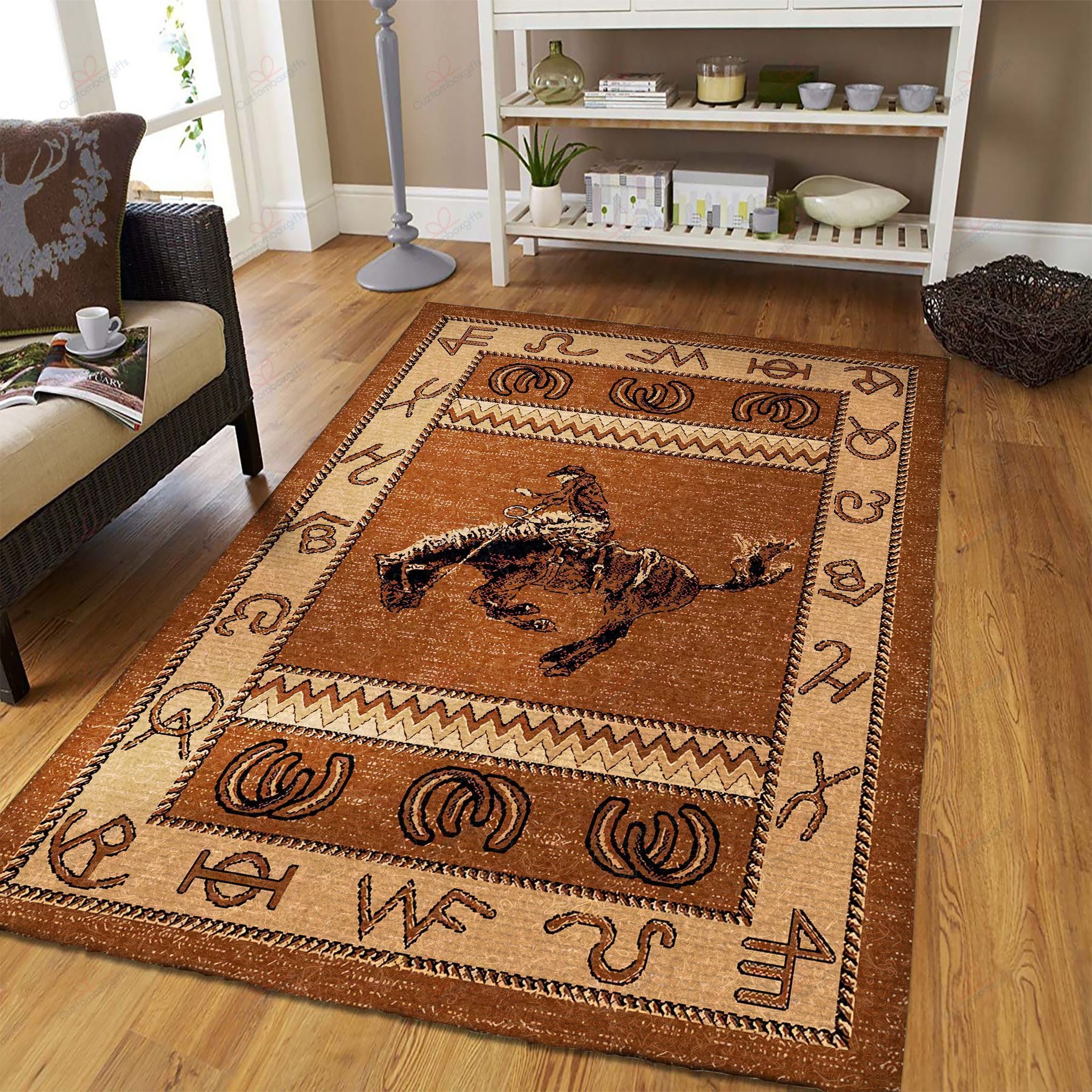 Bucking Bronco Rider Western Rug Sport Decor Gift Floor Decor Living Room Carpet Rug Area Rug - 9a8945e3b948 Bucking Bronco Rider Western Rug Sport Decor Gift Floor Decor Living Room Carpet Rug Area Rug - 9a8945e3b948
