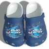 Bud Light Funny Shoes Crocs Clog For Men Women – Bud Drinkin Croc Gifts For Son Husband Fathers Day 2021