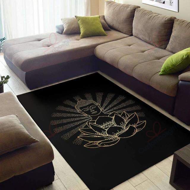 Buddha Lotus Rug Sport Decor Gift Floor Decor Living Room Carpet Rug Area Rug - a46d75df3c65 Buddha Lotus Rug Sport Decor Gift Floor Decor Living Room Carpet Rug Area Rug - a46d75df3c65