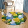 Budgerigar Round Carpet Floor Rug Living Room Bedroom Decor Round Area Rug Carpet