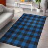 Buffalo Check Blue Pattern 3 Rug Sport Decor Gift Floor Decor Living Room Carpet Rug Area Rug - 369a096f5220
