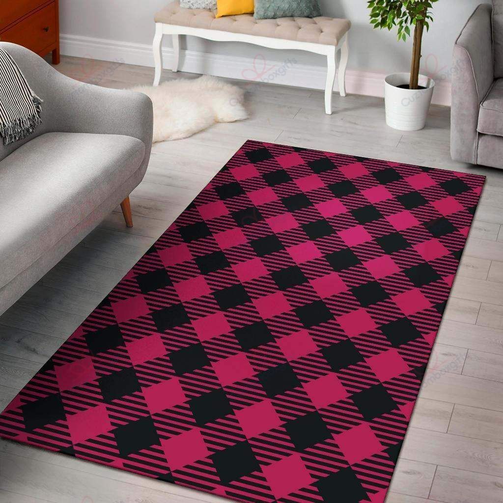 Buffalo Check Pink Rug Sport Decor Gift Floor Decor Living Room Carpet Rug Area Rug - 4e8dc3fedecf Buffalo Check Pink Rug Sport Decor Gift Floor Decor Living Room Carpet Rug Area Rug - 4e8dc3fedecf