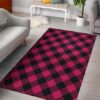 Buffalo Check Pink Pattern 1 Rug Sport Decor Gift Floor Decor Living Room Carpet Rug Area Rug - bf489dc426e9