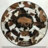 Buffalo Cowhide Round Carpet Floor Rug Living Room Bedroom Decor Round Area Rug Carpet