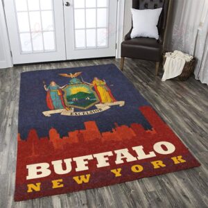 Buffalo New York Symbol Rug Sport Decor Gift Floor Decor Living Room Carpet Rug Area Rug - 666a8ad427e9