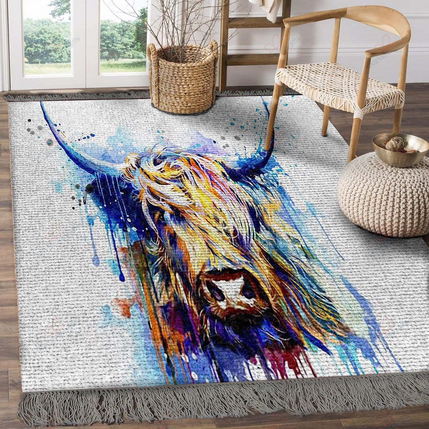 Buffalo Paint Art Rug Sport Decor Gift Floor Decor Living Room Carpet Rug Area Rug - ecfca33bf4ea Buffalo Paint Art Rug Sport Decor Gift Floor Decor Living Room Carpet Rug Area Rug - ecfca33bf4ea
