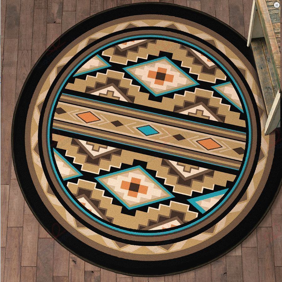 Buffalo Ridge Round Carpet Floor Rug Living Room Bedroom Decor Round Area Rug Carpet Buffalo Ridge Round Carpet Floor Rug Living Room Bedroom Decor Round Area Rug Carpet