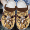 Buffalo Skull Crocs Clog Shoes – Native American Shoes Crocbland Clog Gifts For Men Father Day Grandpa