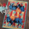 Buffalo Star Rug Sport Decor Gift Floor Decor Living Room Carpet Rug Area Rug - 20ddab3da8be
