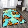 Bufterfly Rug Sport Decor Gift Floor Decor Living Room Carpet Rug Area Rug - 73dbbdcbc361