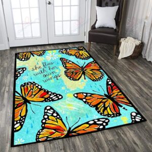 Bufterfly Rug Sport Decor Gift Floor Decor Living Room Carpet Rug Area Rug - 73dbbdcbc361