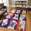 Bull Dog Rug Sport Decor Gift Floor Decor Living Room Carpet Rug Area Rug - 29021bd9890f