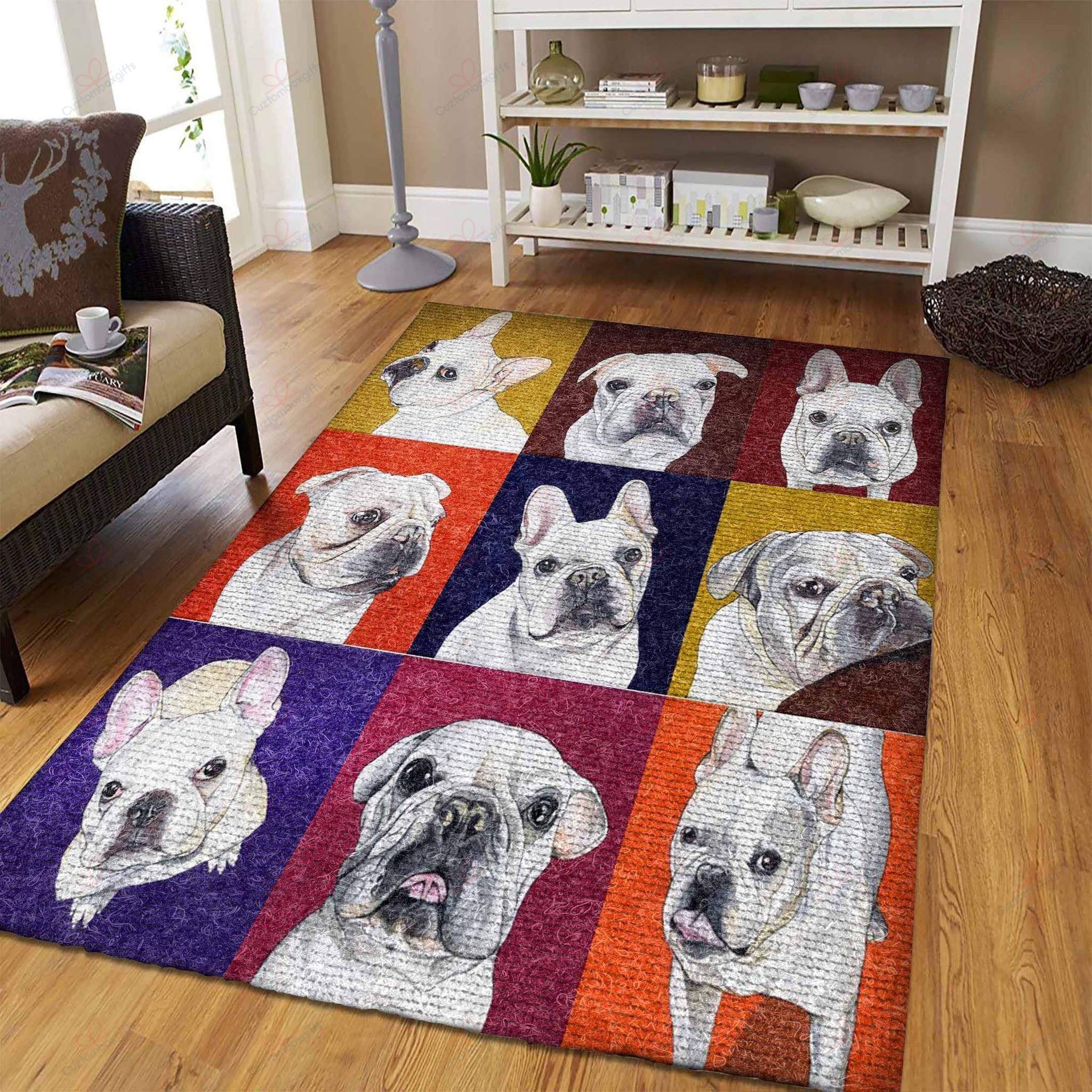Bull Dog Rug Sport Decor Gift Floor Decor Living Room Carpet Rug Area Rug - 29021bd9890f Bull Dog Rug Sport Decor Gift Floor Decor Living Room Carpet Rug Area Rug - 29021bd9890f