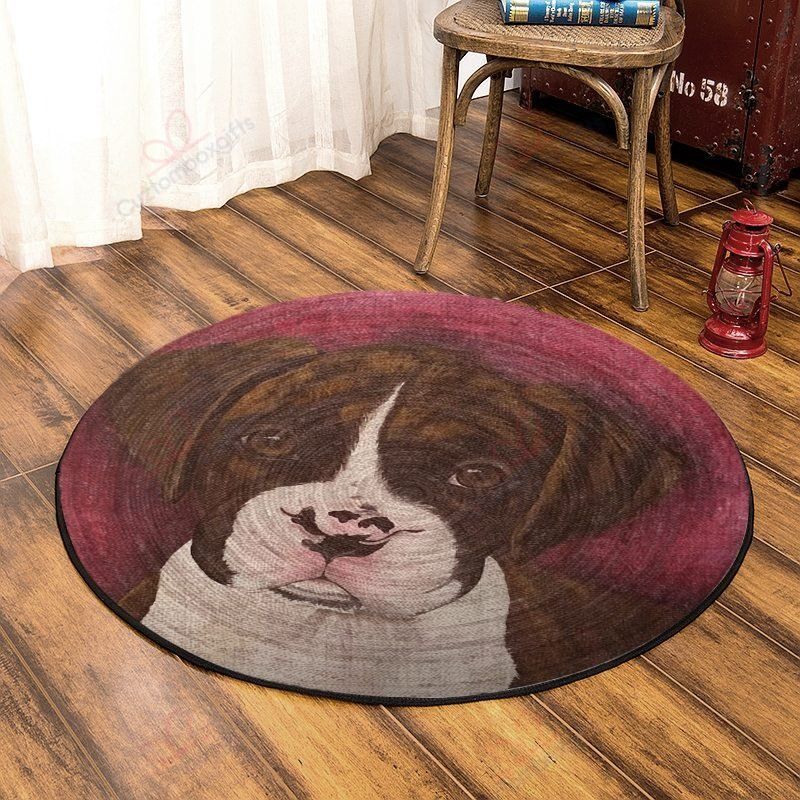 Bull Dog Round Carpet Floor Rug Living Room Bedroom Decor Round Area Rug Carpet Bull Dog Round Carpet Floor Rug Living Room Bedroom Decor Round Area Rug Carpet