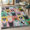 Bull Dog Rug Sport Decor Gift Floor Decor Living Room Carpet Rug Area Rug - 73e03a87570d