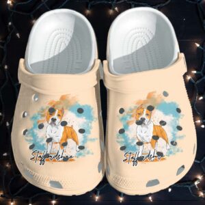 Bull Dog Mom Shoes Crocs Clog – Staffordshire Bull Terrier Dog Croc Shoes Gifts Men Women Mothers Day Gifts