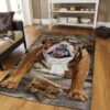 Bull Dog Wearing Glassses Rug Sport Decor Gift Floor Decor Living Room Carpet Rug Area Rug - 02f7d5be4718