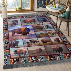 Bull Rug Sport Decor Gift Floor Decor Living Room Carpet Rug Area Rug - d65f10c07365