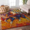 Bull Moose Rug Sport Decor Gift Floor Decor Living Room Carpet Rug Area Rug - e3e8d3a0df35