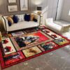 Bull Painting Rug Sport Decor Gift Floor Decor Living Room Carpet Rug Area Rug - 1d4d20e439de