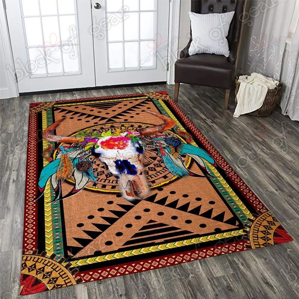 Bull Skull Native American Rug Sport Decor Gift Floor Decor Living Room Carpet Rug Area Rug - 2494a08bfcfd Bull Skull Native American Rug Sport Decor Gift Floor Decor Living Room Carpet Rug Area Rug - 2494a08bfcfd