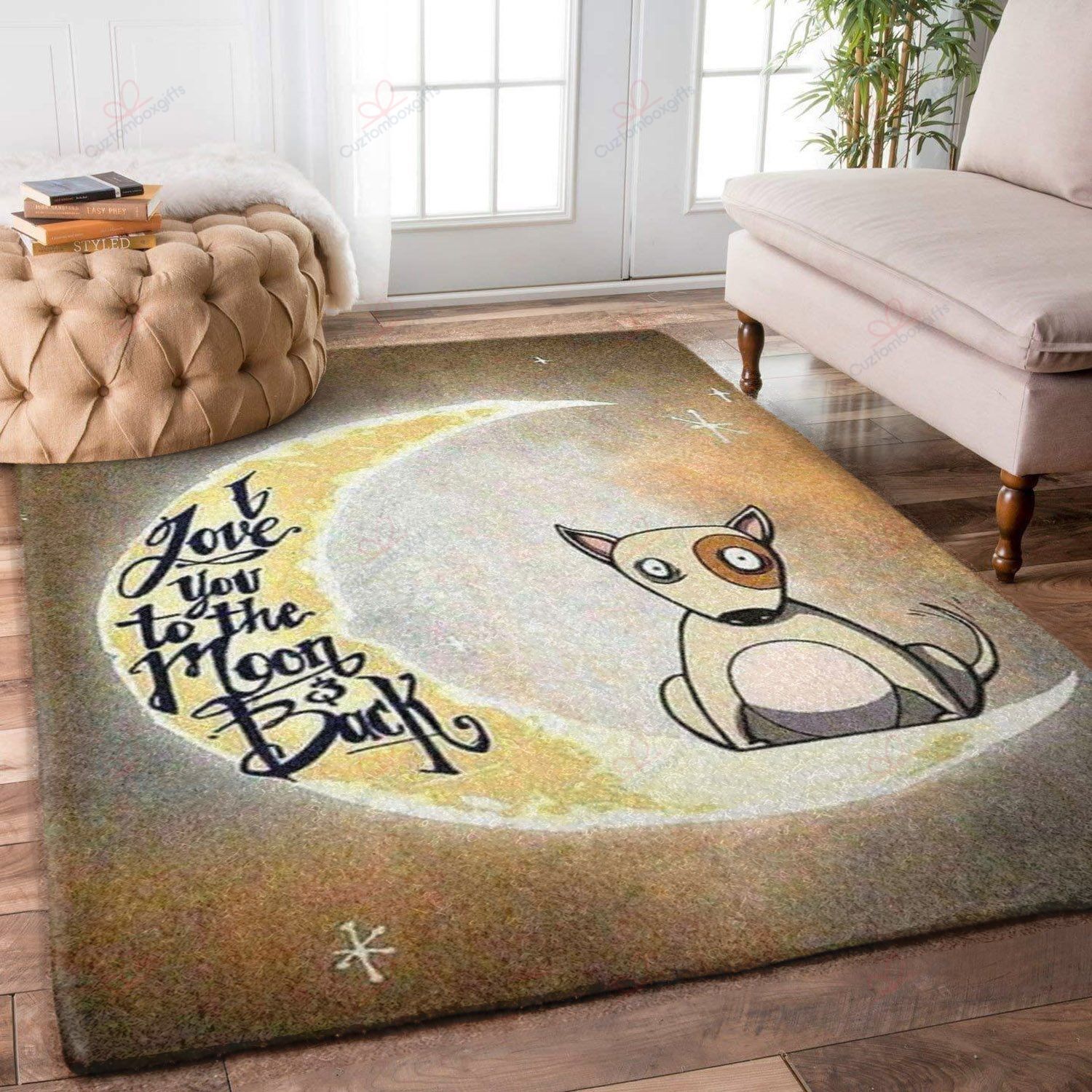 Bull Terrier I Love You To The Moon And Back Rug Sport Decor Gift Floor Decor Living Room Carpet Rug Area Rug - ae162ff72abb Bull Terrier I Love You To The Moon And Back Rug Sport Decor Gift Floor Decor Living Room Carpet Rug Area Rug - ae162ff72abb