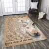 Bull Terriers I Never Left You Rug Sport Decor Gift Floor Decor Living Room Carpet Rug Area Rug - a24e49a84212