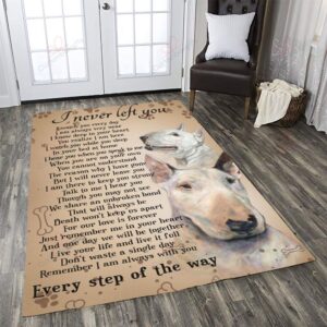Bull Terriers I Never Left You Rug Sport Decor Gift Floor Decor Living Room Carpet Rug Area Rug - a24e49a84212