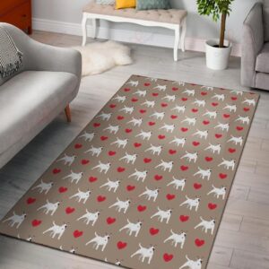 Bull Terriers Pattern 1 Rug Sport Decor Gift Floor Decor Living Room Carpet Rug Area Rug - 44f0f9d5b2e5