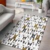 Bull Terriers Pattern 3 Rug Sport Decor Gift Floor Decor Living Room Carpet Rug Area Rug - d6181abef60e
