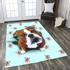 Bulldog 3 Rug Sport Decor Gift Floor Decor Living Room Carpet Rug Area Rug - 2121f7d2d319