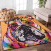 Bulldog Art Rug Sport Decor Gift Floor Decor Living Room Carpet Rug Area Rug - 61b7864afc83