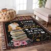 Bulldog Books Rug Sport Decor Gift Floor Decor Living Room Carpet Rug Area Rug - cce8eb59b0b3