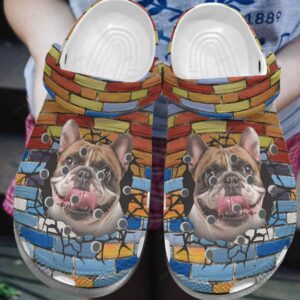 Bulldog Crocs Clog Classic Clog Break Through The Wall Shoes
