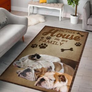 Bulldog Dog Rug Sport Decor Gift Floor Decor Living Room Carpet Rug Area Rug - ddc6c9ee35df