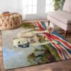 Bulldog Flag Rug Sport Decor Gift Floor Decor Living Room Carpet Rug Area Rug - 1e2bc6011b18