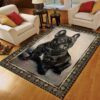 Bulldog French Potrait Rug Sport Decor Gift Floor Decor Living Room Carpet Rug Area Rug - 55a10689a1e1