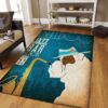 Bulldog Jazz Bar New Orleans Rug Sport Decor Gift Floor Decor Living Room Carpet Rug Area Rug - d9ad44434bfc