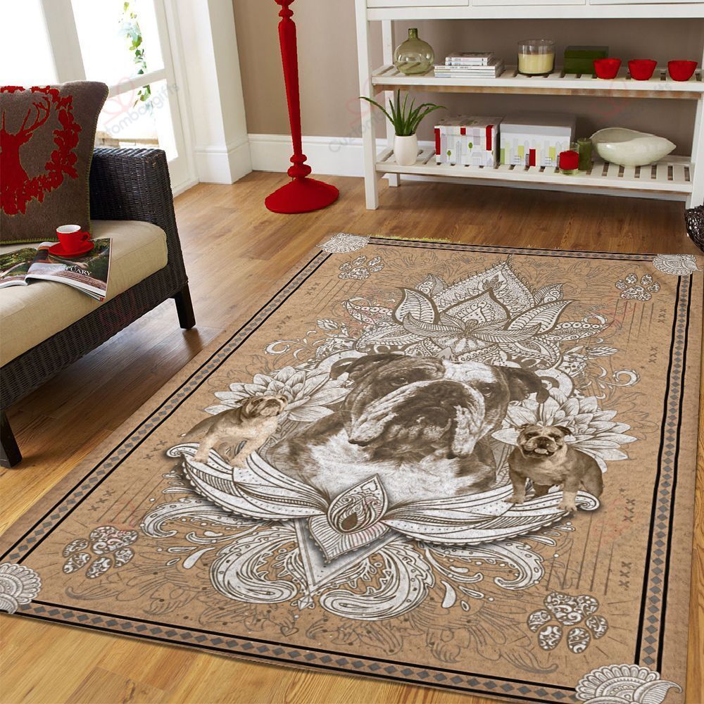 Bulldog Mandala Rug Sport Decor Gift Floor Decor Living Room Carpet Rug Area Rug - bc8b9387e86d Bulldog Mandala Rug Sport Decor Gift Floor Decor Living Room Carpet Rug Area Rug - bc8b9387e86d