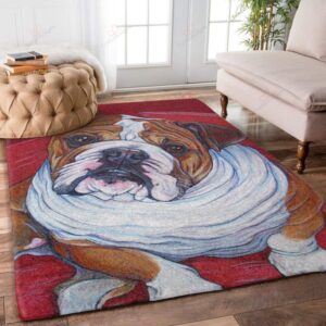 Bulldog Painting 1 Rug Sport Decor Gift Floor Decor Living Room Carpet Rug Area Rug - e53ef7e29676