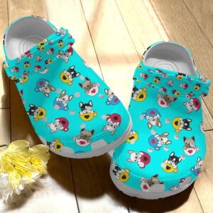 Bulldog Personalize Clog Custom Crocs Fashionstyle Comfortable For Women Men Kid Print 3D Heart Cup