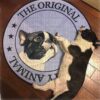 Bulldog The Original Round Carpet Floor Rug Living Room Bedroom Decor Round Area Rug Carpet
