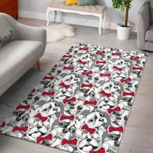 Bulldog Tuxedo Pattern Rug Sport Decor Gift Floor Decor Living Room Carpet Rug Area Rug - 969e74f0608d