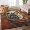Bulldog Ugly Rug Sport Decor Gift Floor Decor Living Room Carpet Rug Area Rug - b823dbe96458